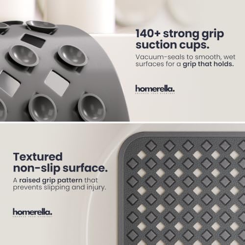 homerella Bathtub Mat Non Slip 28x16 Shower Mat Non Slip Anti Mold BPA Free - Image 2
