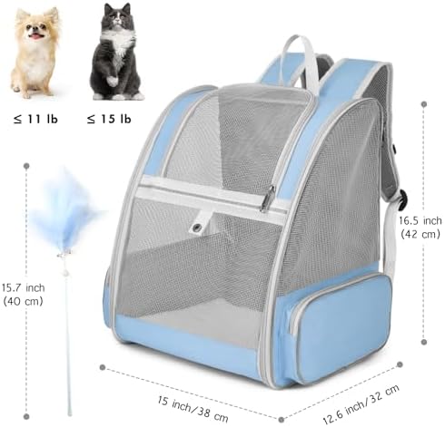 Cat Backpack Carrier, Small Dog Carrier Backpack - Image 5