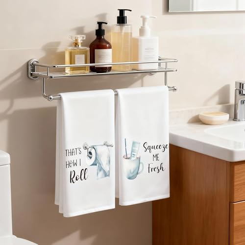 Funny Sayings Hand Towel, 6 Pack Polyester Bathroom Decor Towels - Image 5