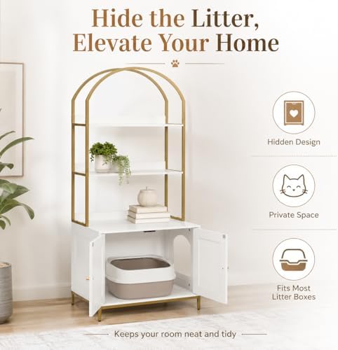 Homhedy Cat Litter Box Enclosure - Image 3