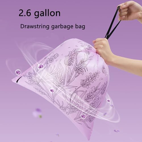 2.6 Gallon Small Trash Bags 150pcs Tearing-Free Drawstring - Image 6