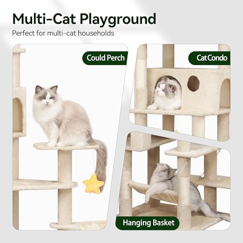 Meecal 79 Inch Tall Cat Tree Tower - Image 5