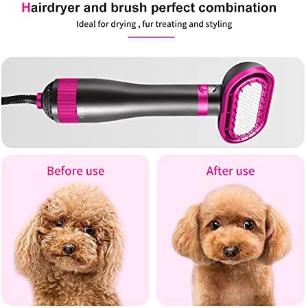 Dog Hair Dryer, 2-in-1 Pet Hair Dryer & Brush, 300W Pet Grooming Dryer - Image 5