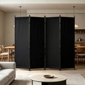 Room Divider, 4 Panel Folding Screen, 88” Portable Separating 3 Feet by PHONJOROO