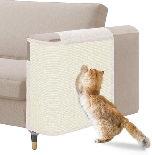 Cat Scratch Sofa Protector, 23.6" L*19.7" W Cat Scratch Furniture Protector Pad by Oroonoko
