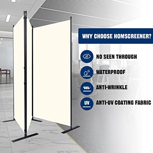 Room Divider 3 Panel-102''Wide, 6FT Room Dividers and Folding Privacy Screen - Image 2