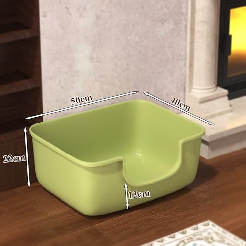 Large Cat Litter Box with High Sides, Open Kitty Litter Boxes Anti-Splashing - Image 3