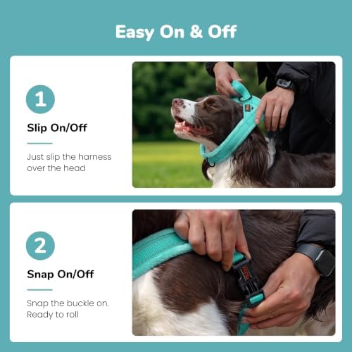 Didog No Pull Dog Harness for Medium Dogs, Soft Flannel Padded - Image 3