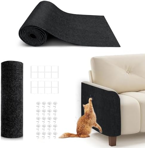 Self-Adhesive Cat Scratching Mat, Cat Scratch Furniture Protector by BumaiGo