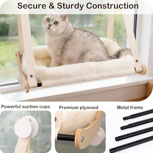 Cat Window Perch with 4 Strong Suction Cups - Image 4
