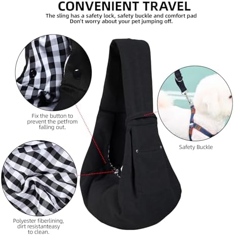ARZQUT Dog and Cats Carrier Sling, Small Pet Carrier - Image 4