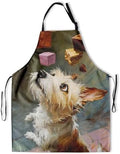 Art Apron with Pocket for Women Men by DZGlobal