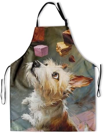 Art Apron with Pocket for Women Men by DZGlobal