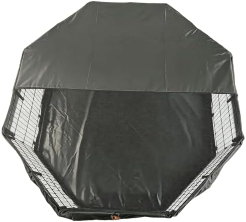 PJYuCien Puppy Playpen with Top Cover & Bottom Pad, 8 Panels 36" H - Image 6