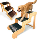 Extra Wide Dog Stairs for Large Dogs, Supports Up to 160 LB by GXONEHomeKitchen