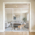 Lumizone Extra Tall Cat Gate 61.02" High 63.39"-67.71" Wide Pet Gate White by Lumizone