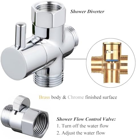 Sneatup Pet Shower Set with 8.2ft Hose & Flow Control Valve - Image 3