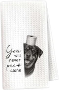 Funny Rottweiler Bathroom Hand Towel, Dog Lover Gifts-A10 by OXRUN