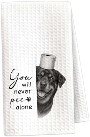 Funny Rottweiler Bathroom Hand Towel, Dog Lover Gifts-A10 by OXRUN