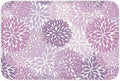 Purple Chrysanthemum Flowers Bath Mat 24x16 Inch Non-Slip Soft Microfiber by Unknown