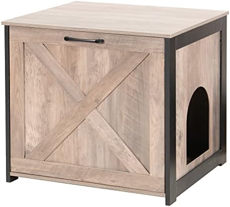 DWANTON Cat Litter Box Enclosure, Hidden Litter Box Furniture, 23.6 Inches by DWANTON