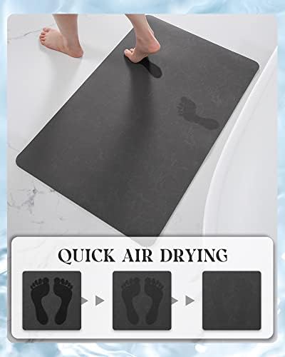 MontVoo -Bath Mat Rug-Rubber Backing Non Slip Quick Dry Absorbent Thin Bathroom - Image 2