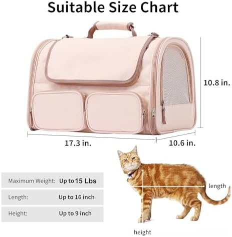 FUKUMARU Cat Carrier, Airline Approved Dog Carrier - Image 5