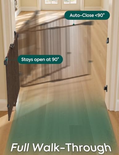 Babelio 34" Extra Tall No Bottom Bar Baby Gate - Image 4