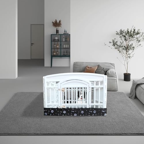 Dog Playpen Bottom Pad Fits for 36 Inch 4 Panels Exercise Pet Playpen, Dog - Image 6
