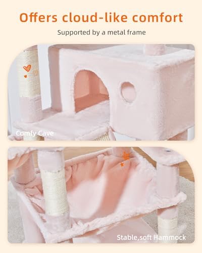 Taoqimiao Sturdy Cat Tree, 58In Cat Tower - Image 6