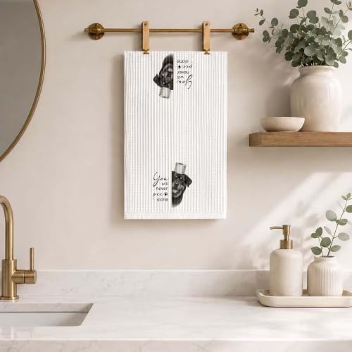 Funny Rottweiler Bathroom Hand Towel, Dog Lover Gifts-A10 - Image 5