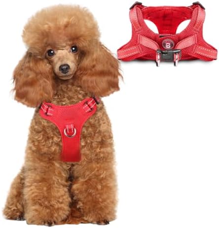 Dog Harness Step in Dog Vest Harness, Reflective Adjustable Puppy No Pull by BARKBAY