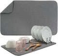 S&T INC. Dish Drying Mat, Charcoal Grey by STINC