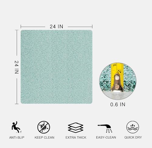 Nonslip Bathtub Mat, Anti Slip Bath Mat 0.6" Extra Thick, Quick Dry Bath Tub - Image 2