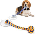 Dog Rope Toy with Suction Cup Interactive Tug of War Toy 2Pcs by PATTEPOINT