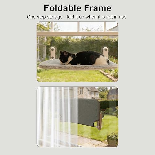 YGP Ultra-Soft Fleece Hammock for Cats Window Perch Bed Design - Image 6