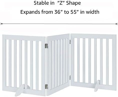 unipaws 24”H Free Standing Pet Gate - Image 6