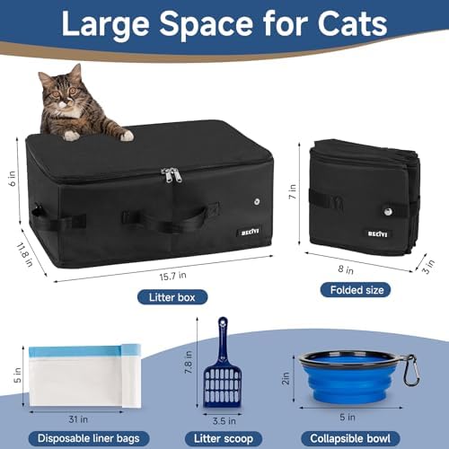 Portable Cat Travel Litter Box - Image 2