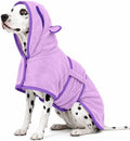 Dog Bathrobe, Fast Drying Coat, Super Absorbent Bath Towel Purple XS by ADNIKIA