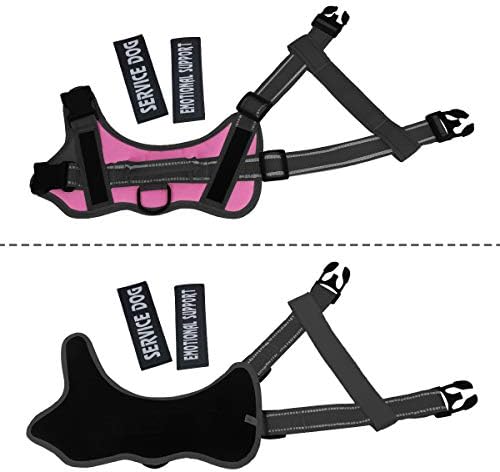 voopet Service Dog Harness, Emotional Support Pet Vest Harness, Reflective - Image 3