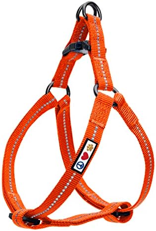 Pawtitas Recycled Reflective Step-in Dog Harness – Adjustable No-Pull Vest by Pawtitas