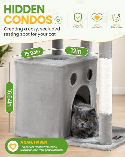 67in Cat Tree Tower for Indoor Cats - Image 3