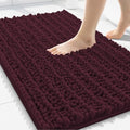 Smiry Bathroom Rugs 30X20, Extra Soft Rubber Backing Chenille Bath Mats by Smiry
