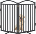 Malier Metal Freestanding Dog Gates, Outdoor Indoor Dog Fences, Extra Wide by Malier