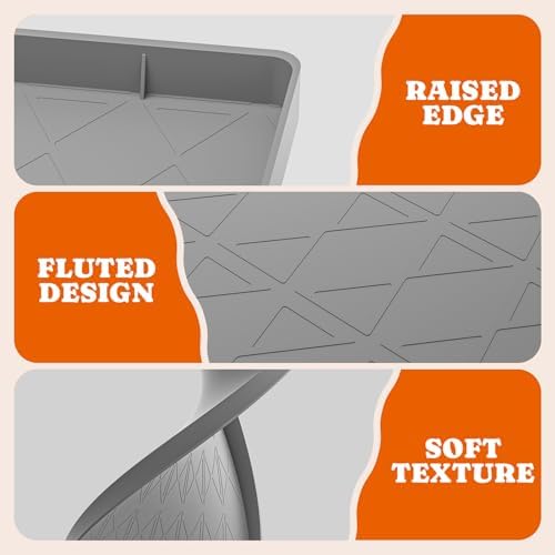 Pawtners Silicone Cat Litter Mat 34 x 22 in, 2 Pack - Image 5