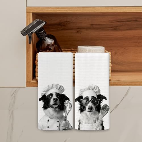 Dog Kitchen Towels Decor Set of 2 - Image 3