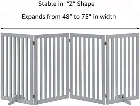 unipaws 36”H Free Standing Pet Gate - Image 5