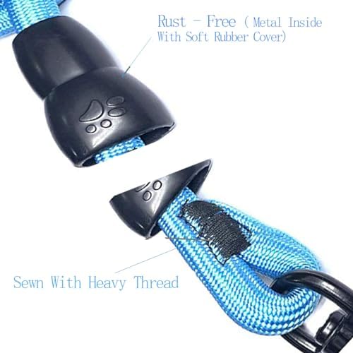 3 in 1 Dog Leash for 1-3 Dogs, 360° Swivel Blue - Image 3