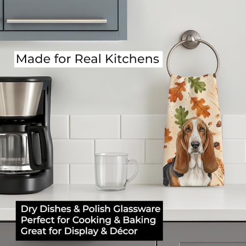 Caroline's Treasures Basset Hound Dogs Kitchen Towel 15x25 in - Image 3