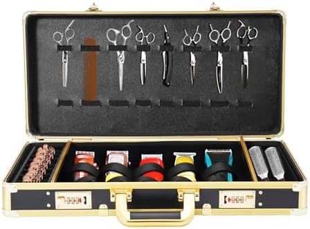 Barber Carrying Case with Code Lock, Portable Salon Stylist Carrying Case by Unknown
